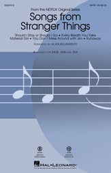 Songs from Stranger Things SATB choral sheet music cover